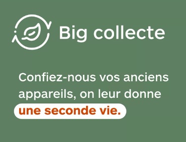 Lors de la livraison, nos livreurs récupèrent gratuitement vos anciens appareils dont vous ne vous servez plus!