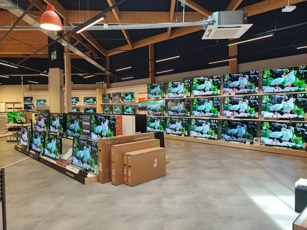 rayon TV Magasin Boulanger Leers