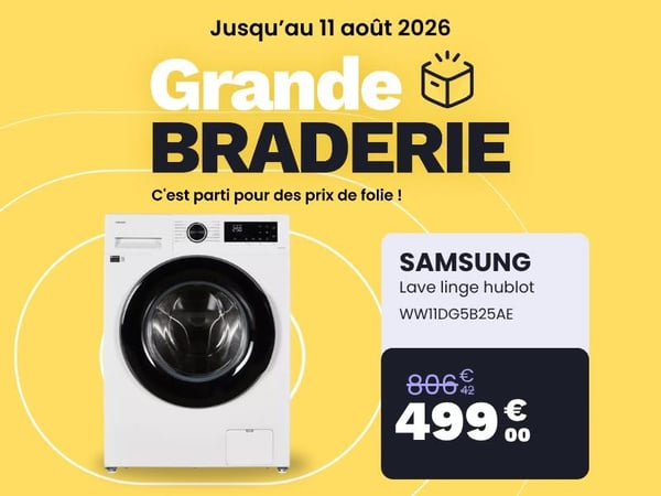 Lave linge hublot SAMSUNG WW11DG5B25AE Bespoke AI