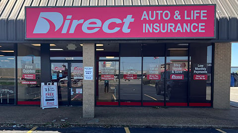 Direct Auto Insurance storefront located at  2221C South Caraway Road, Jonesboro