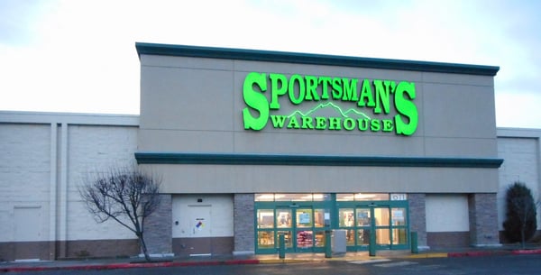 The front entrance of Sportsman's Warehouse in East Wenatchee