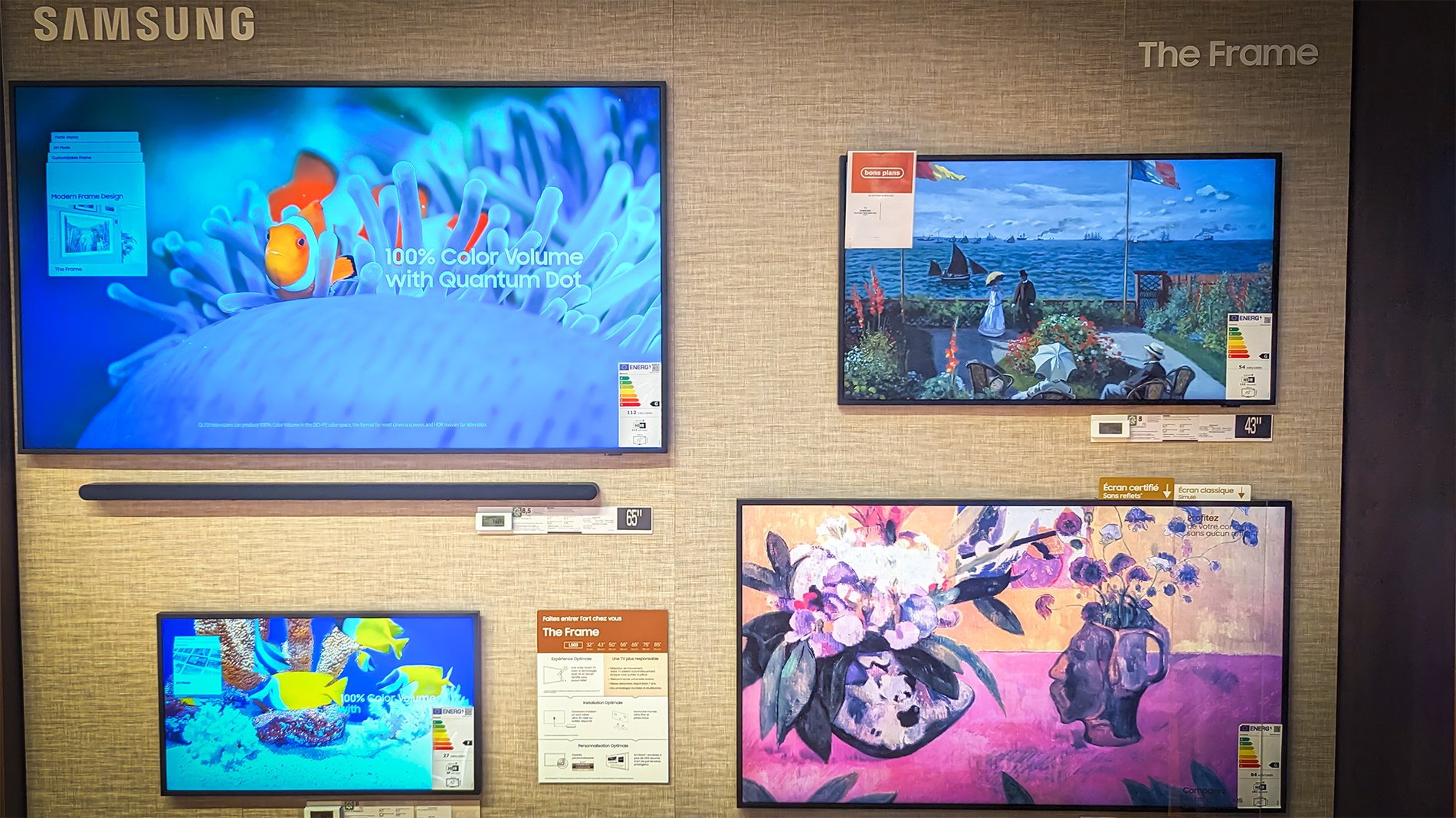the frame samsung au magasin Boulanger Mâcon