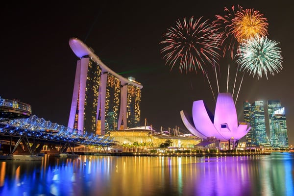 シンガポールの夜景