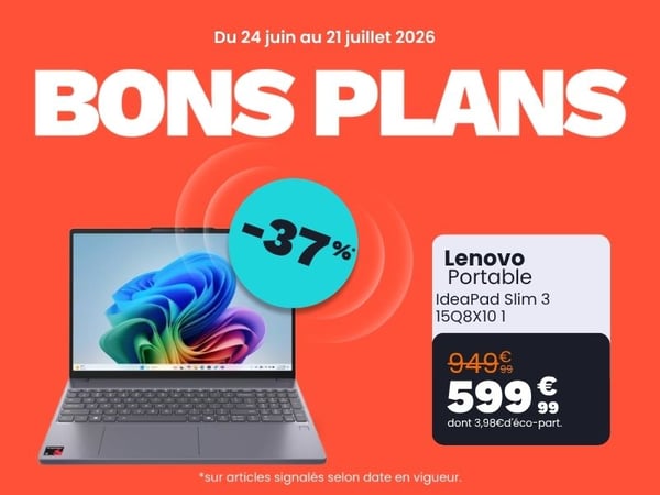 Ordinateur portable LENOVO IdeaPad Slim 3 15Q8X10 1To