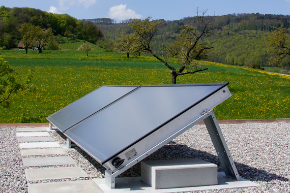 Thermische Solaranlage für Warmwasser EFH
