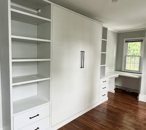California Closets NYC custom built closets new york walk in closets hidden bed bookshelf with cabinets crafting closets closet design ideas custom closet systems