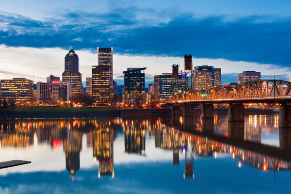 Portland Skyline view of the city