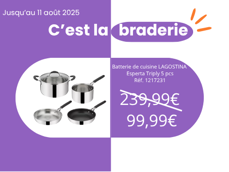 Batterie de cuisine LAGOSTINA Esperta Triply 5 pcs