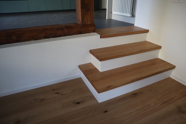 Treppenstufen, Podest