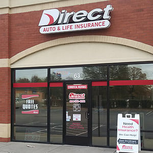 Front of Direct Auto store at 63 South Laburnum Avenue, Richmond