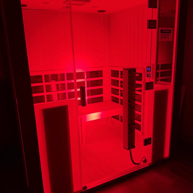 halosauna salt therapy red light therapy sauna