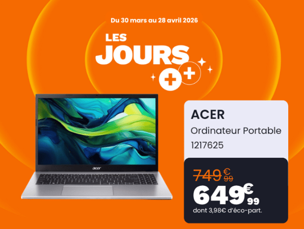 Les jours ++ sont là, pour l'occasion rendez-vous dans votre magasin Boulanger Tours Saint Pierre de Corps et venez découvrir nos offre en multimédia