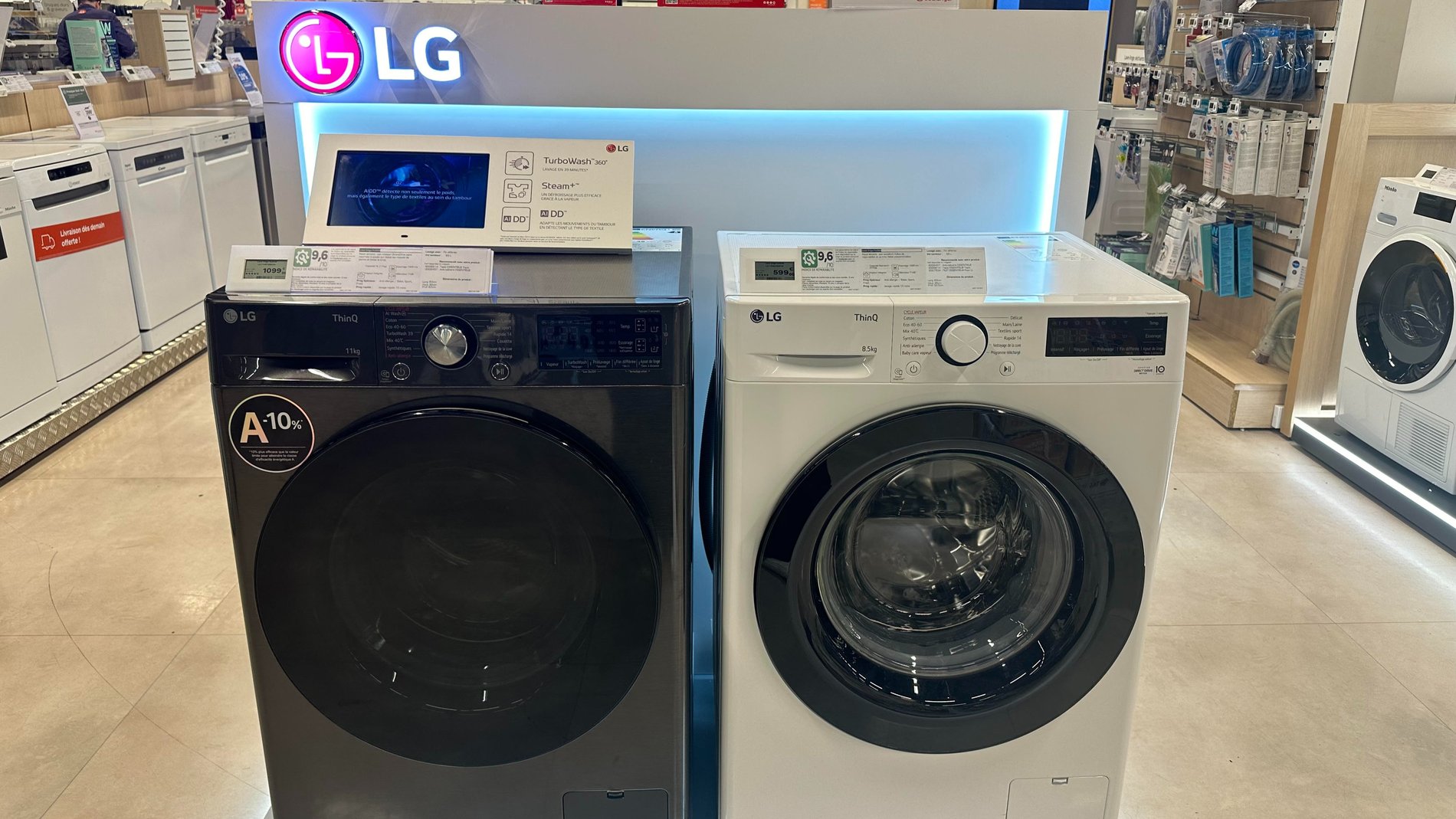 Lave ling et sèche-linge LG.