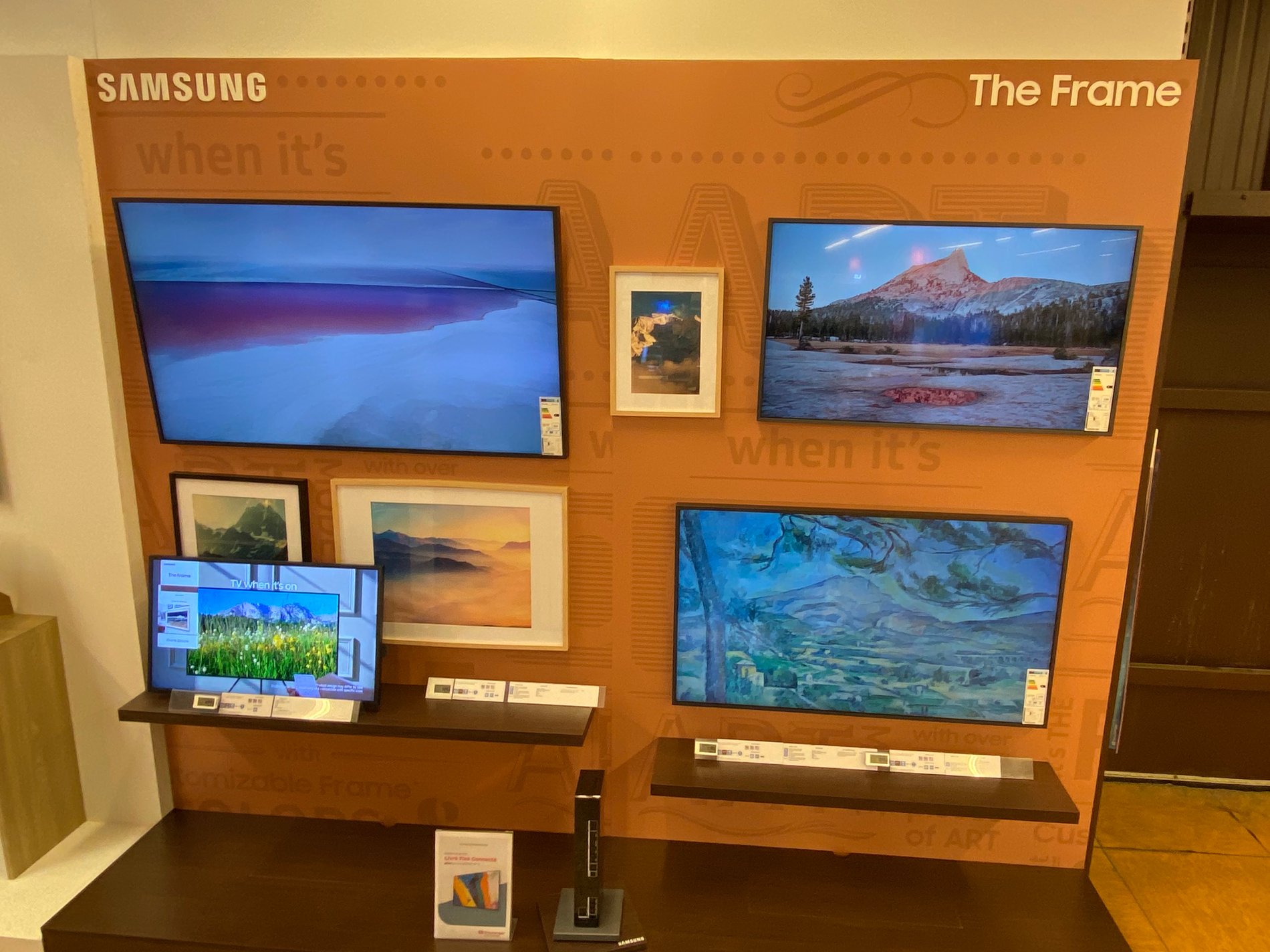 Mural TV Samsung the frame
