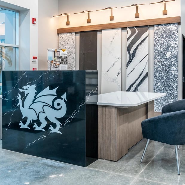 Cambria Sales and Distribution Center Showroom - Los Angeles front desk