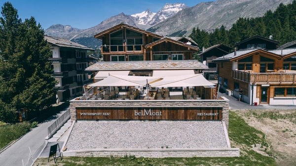 Restaurant Belmont Saas-Fee Apart Lodge Ferienwohnung Bischin Rinaldo Corinne