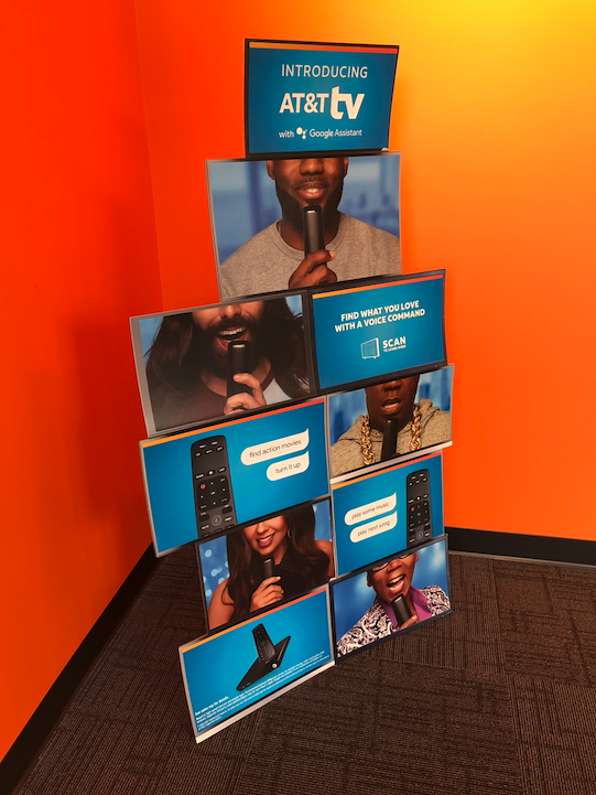Swing by today and test drive our live AT&T tv demo