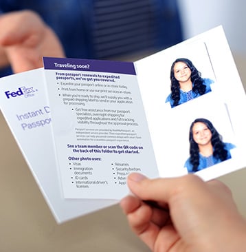 Passport photos from FedEx Office