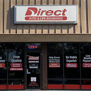Direct Auto Insurance storefront located at  997 East Memorial Boulevard, Lakeland