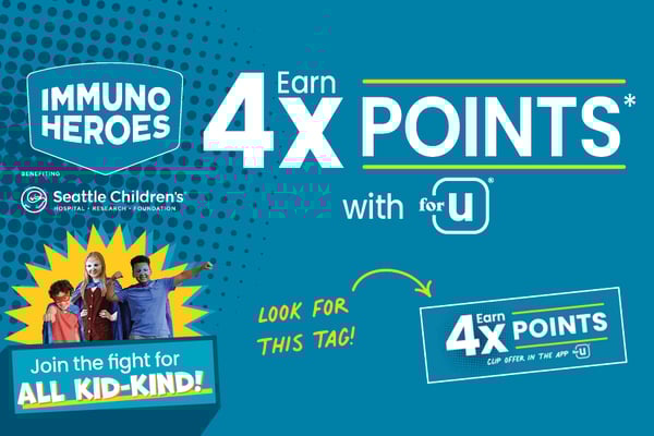 immuno heros earn four times the points with our for you app join the fight for all kid kind and look for this tag earn four times points clip offer in the for you app