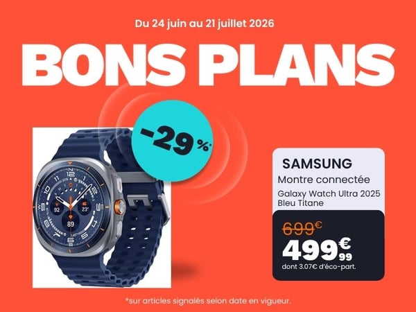 Montre connectée SAMSUNG Galaxy Watch Ultra 2025 Bleu Titane