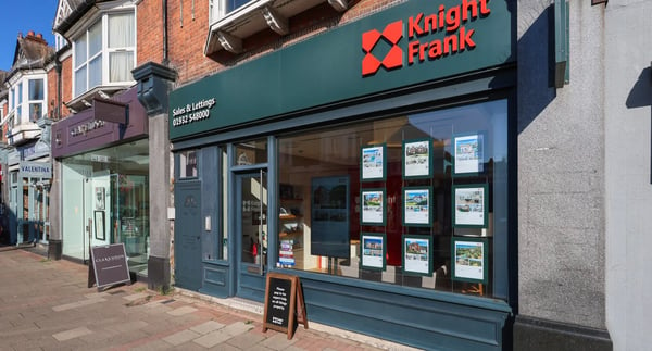 Knight Frank Weybridge Estate Agents office store front