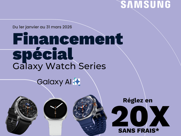 Samsung Galaxy Watch : le financement malin dans votre magasin Boulanger Lognes !