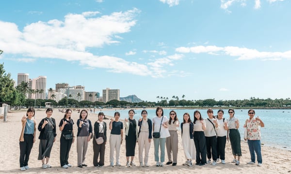 ハワイ視察に参加したJTBウエディングスタッフの皆さん