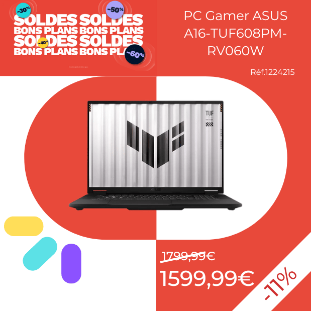 PC Gamer ASUS A16-TUF608PM-RV060W