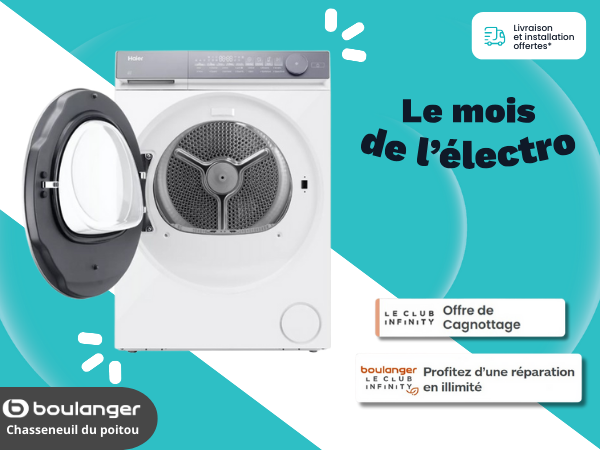 Sèche-Linge Pompe à Chaleur HAIER HD100-C367U1-FR