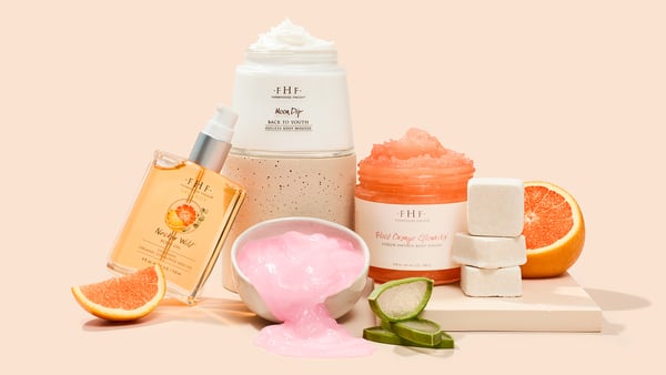 Delightful FarmHouse Fresh products used in the Woodhouse Spa seasonal nail treatments.