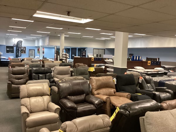 St Paul Slumberland Furniture Clearance Center recliners