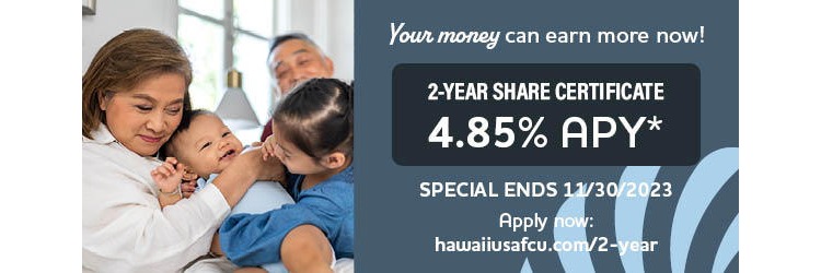 2-Year Share Certificate Promo.