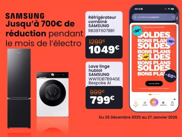 bon plan 
soldes 2026
samsung