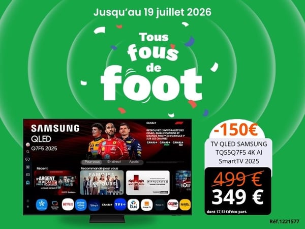 TV QLED SAMSUNG TQ55Q7F5 4K AI SmartTV 2025