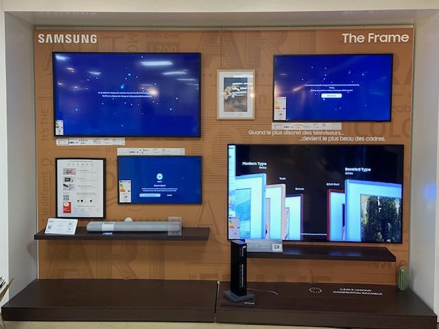 Tv Samsung du magasin Boulanger BHV Le Marais