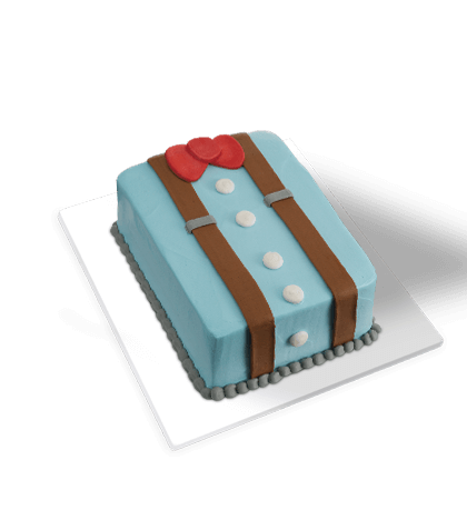 Brown Suspenders Cake