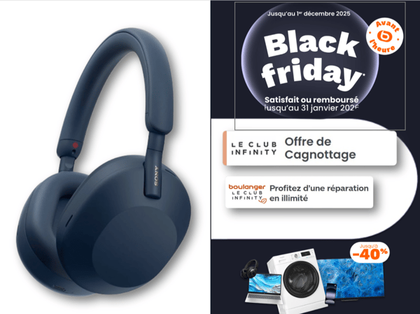 Sélection Casque en Black Friday à  Boulanger La Rochelle Angoulins