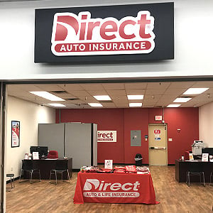 Direct Auto Insurance storefront located at  3471 Old Halifax Road, South Boston