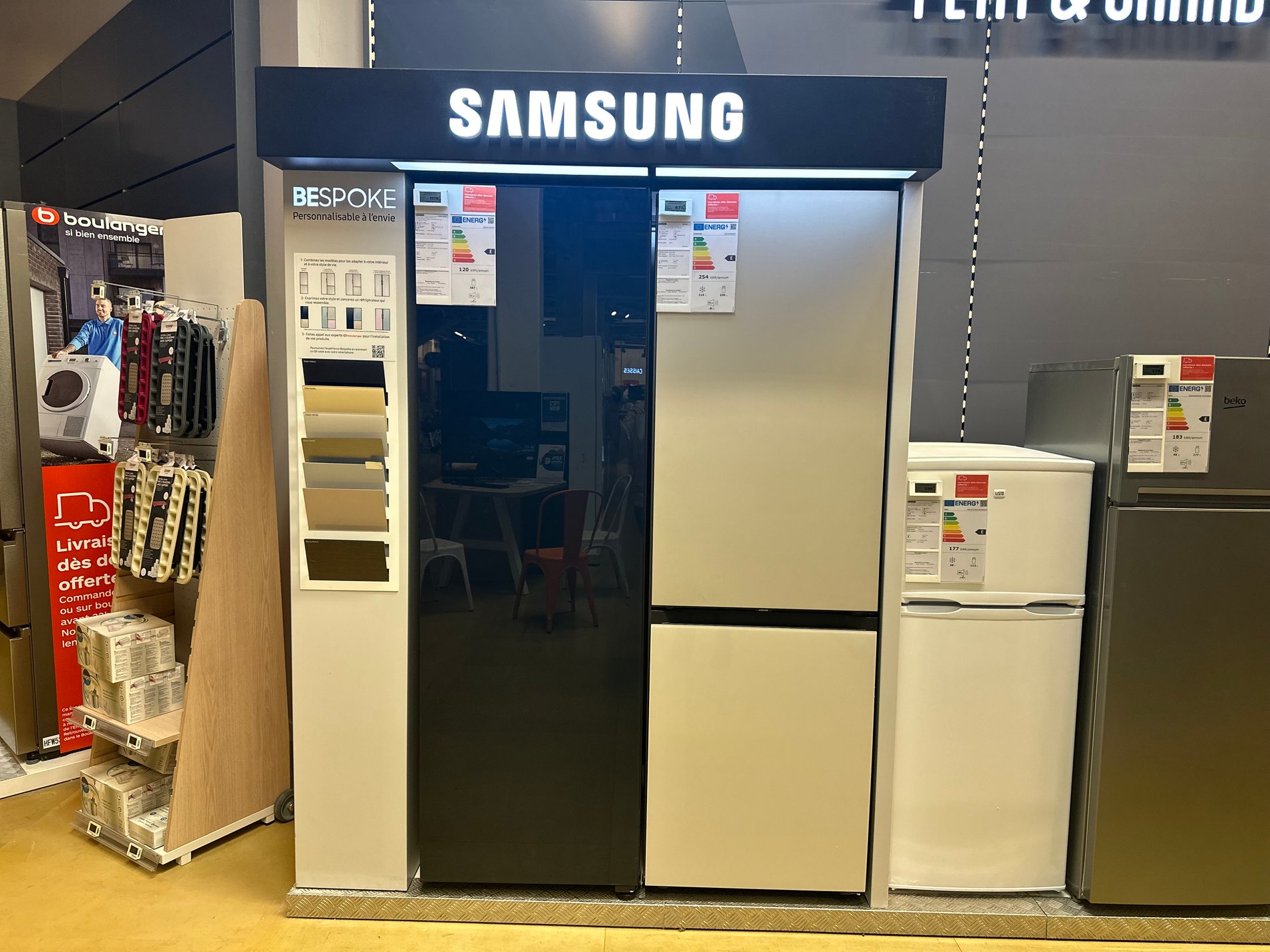 Electroménager Samsung chez Boulanger La Valentine.