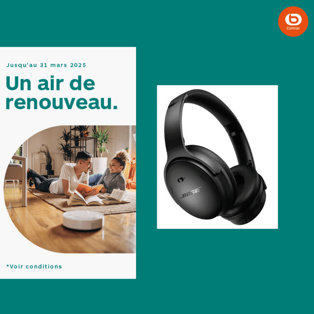 Casque BOSE QuietComfort SC Noir Boulanger Colmar