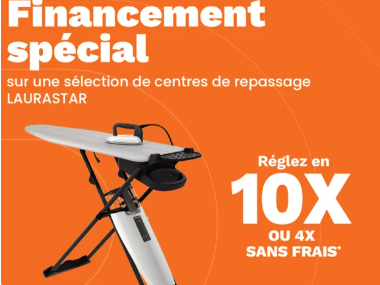 ✨ Offre Spéciale Laurastar : 4x ou 10x sans frais ! 🧺