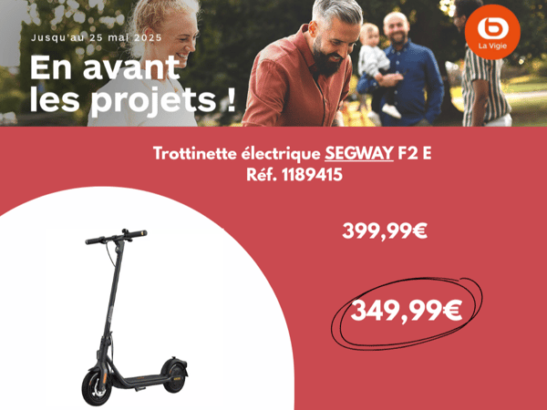 Trottinette électrique SEGWAY F2 E Réf. 1189415