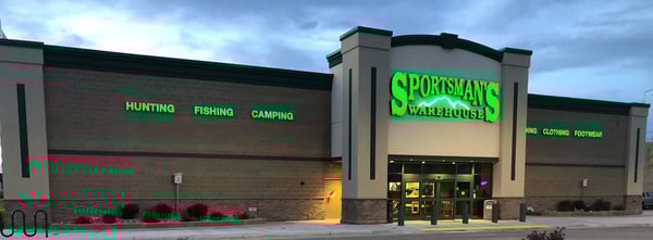 The front entrance of Sportsman's Warehouse in Gillette