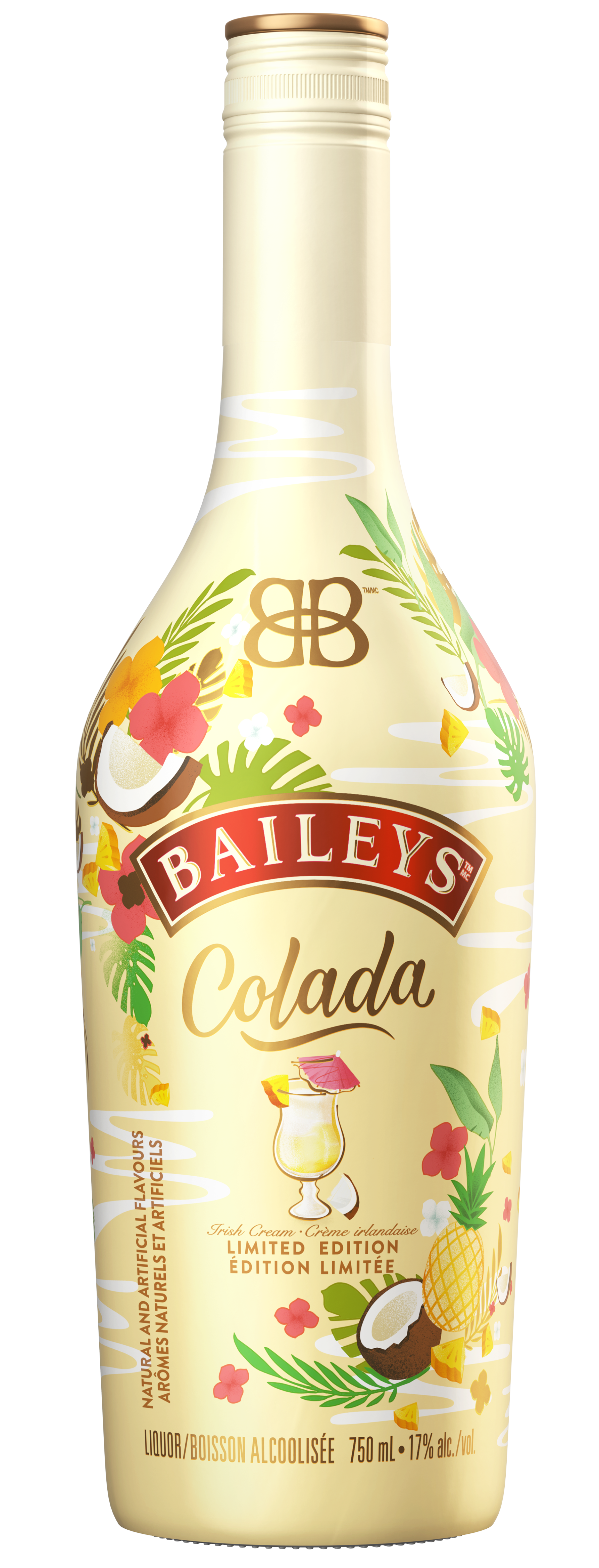 Bottle of Baileys Colada Flavour