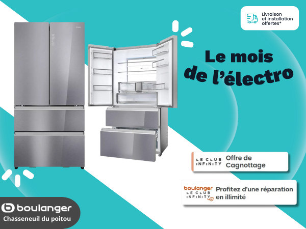 Réfrigérateur multi portes HAIER HFR79F19EFGK