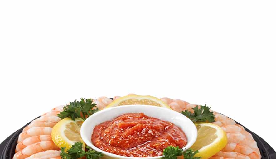 Shrimp cocktail platter