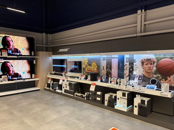 SHOP IN SHOP BOSE, espace démonstration BOSE