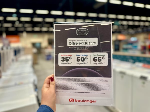 Cagnottez jusqu'à 65€ de chèque fidélité en souscrivant à notre garantie INFINITY maison ! Du 22 juillet au 20 Aout 2026 dans votre magasin Boulanger sarcelles