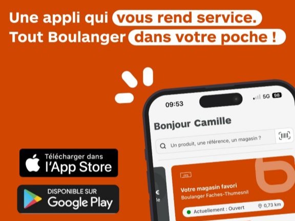 L'appli Boulanger